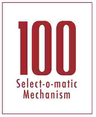 100 Select-o-Matic plaatje in mechaniek