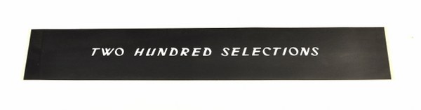 AMI H / I Two Hundred Selections stikker