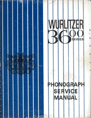 Wurlitzer 3600 series phonograph service manual