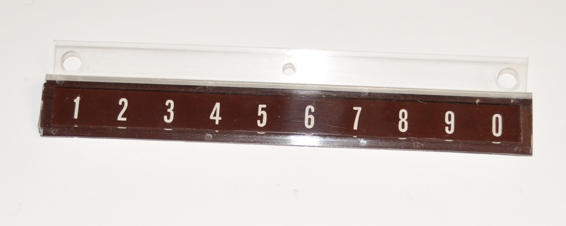 Rockola 461 & 467 Number Insert 1 to 0 Brown - part# 50537