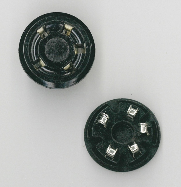 5 polige buisvoet / stekker kunststof