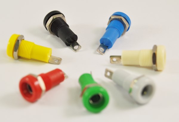 Banaanstekker chassis 4mm - Type 2