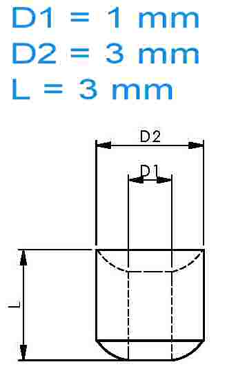 Keramisch afstandsbusje (10 stuks)