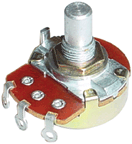 Potmeter ALPHA logaritmisch 24 mm