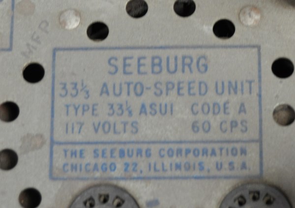 Seeburg 33.3 Auto-Speed Unit ASU-1 Seeburg 33.3 Auto-Speed Unit ASU-1