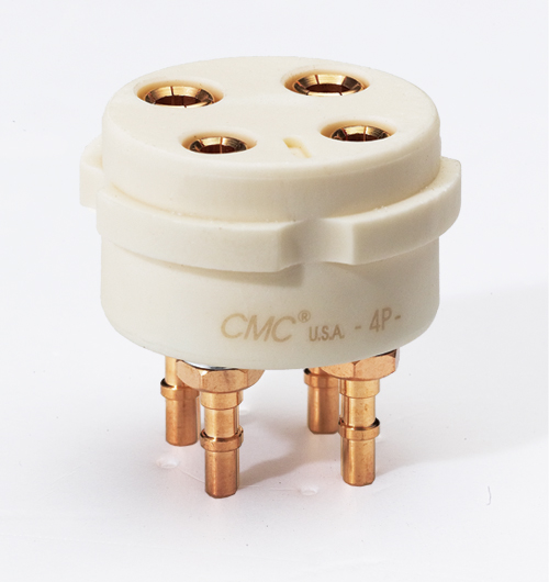 CMC 4 pens vergulde buisvoet teflon