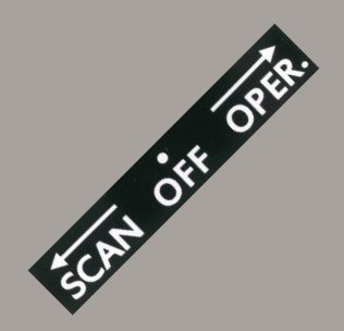 Sticker scan-control schakelaar Rockola