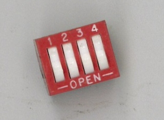 DIP switch 4 pins