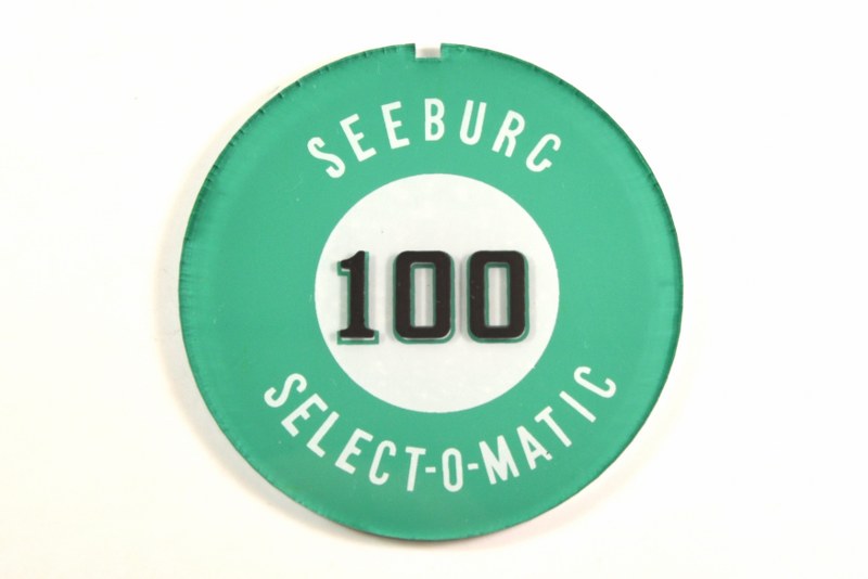 Seeburg L100 en 101 Zijkap Embleem Seeburg L100 en 101 Zijkap Embleem