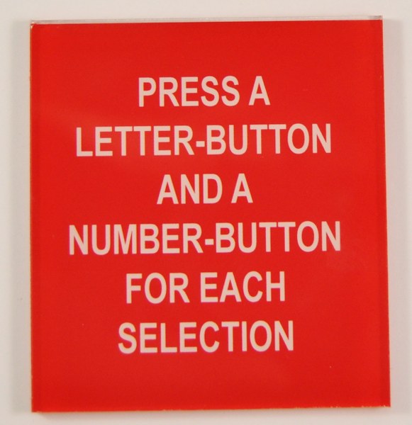 M100A,M100B & M100C press button glas