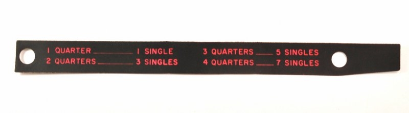 Rockola 506 / 507 Instruction Card type 1 - part# 47663-1