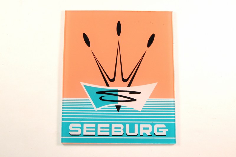 Seeburg 220 and 222 Medallion on Mechnism Cover - real glass