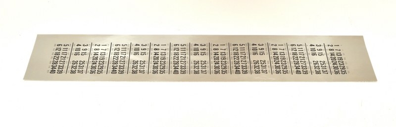 Rockola Tempo 1 (200 select) letter & nummer stickers voor rol