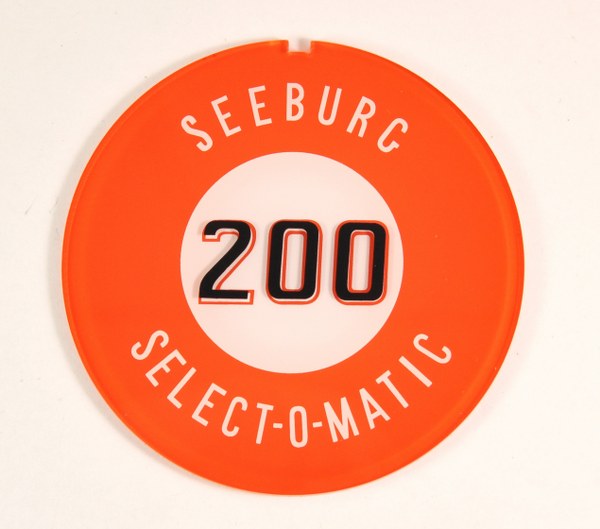 Seeburg KD200 zijkap embleem