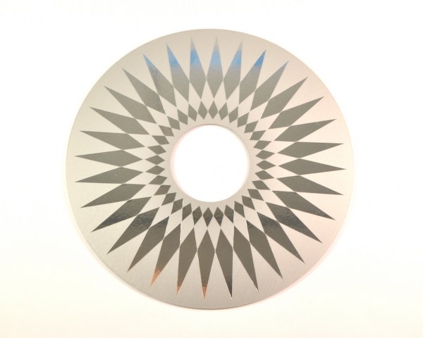 Draaitafel afdekking zilver