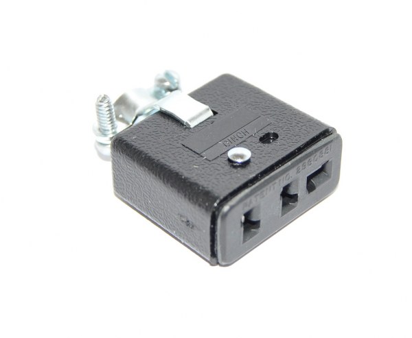 3 polige Jones stekker - female 3 polige Jones stekker - female