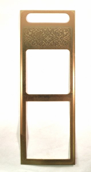 Rockola 484 Coin entry decorative sticker Gold - part# 53439