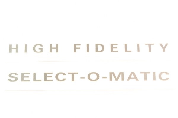 Decal set high fidelity & select–o–matic voor de 220 Q100 AY100