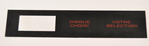 Rowe AMI votre selection display card Frans