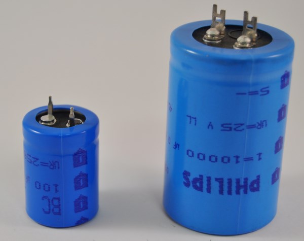 Capacitor 2200 uF 25 V Snap-in type Philips