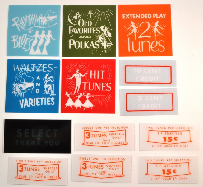 Rockola 1455DL Instruction & Classification inserts