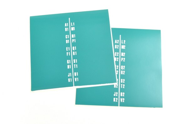 Wurlitzer 2100 stickers voor titelkaart bordjes