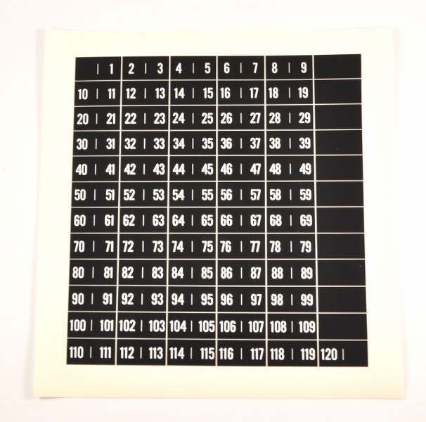 Rockola 1448 t/m 1464 stickers voor platenmagazijn (120 select) - part# 19277