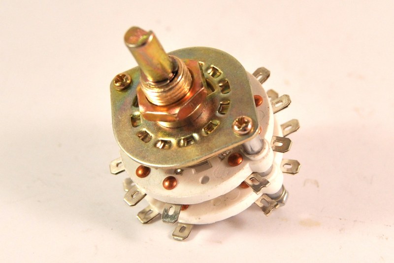 Draaischakelaar met 4 contacten, 4 standen