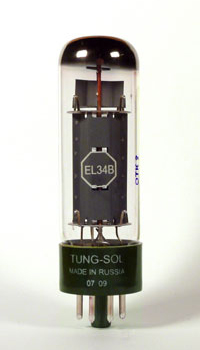 Tube/valve EL34B Tungsol matched