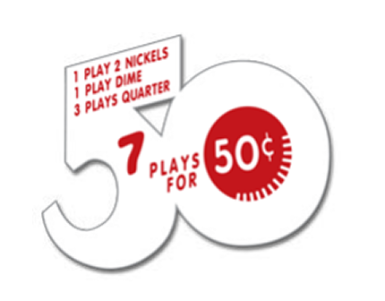 50 Cents for 7 Plays decal 50 Cents for 7 Plays decal