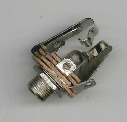 6.3 mm chassisdeel stereo switched