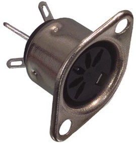 8 pins DIN chassis plug female 8 pins DIN chassis plug female