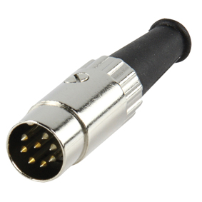 8 pins DIN plug male
