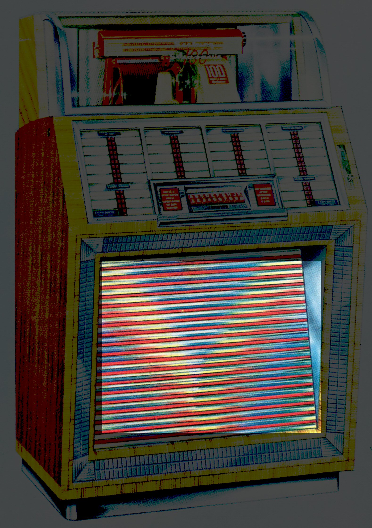 Seeburg M100B grill strips (set van 21)