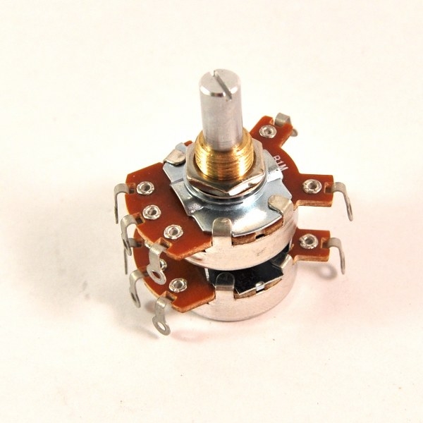 Potmeter voor jukebox 500 kOhm stereo