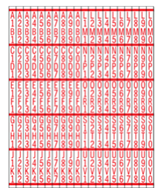 1554,1555,1556 Wallbox Number Strip Decals