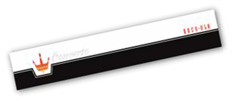 Rockola 434 Concerto voorglas sticker