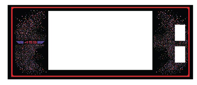 Rockola 459 sticker voor titelbord glas