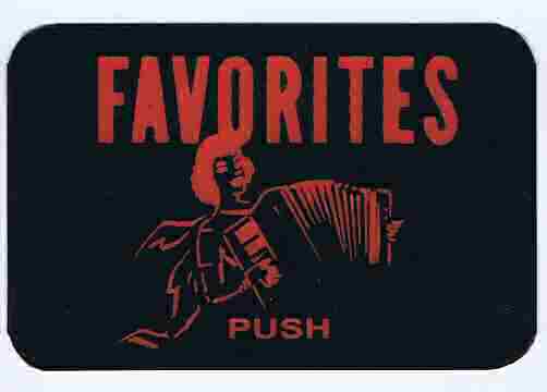 Kaartje in druktoets voor Tempo 1 - Favorites