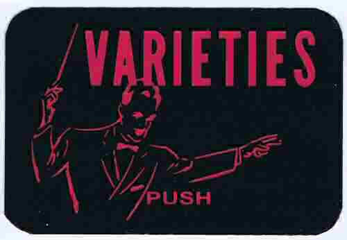 Kaartje in druktoets voor Tempo 1 - Varietes