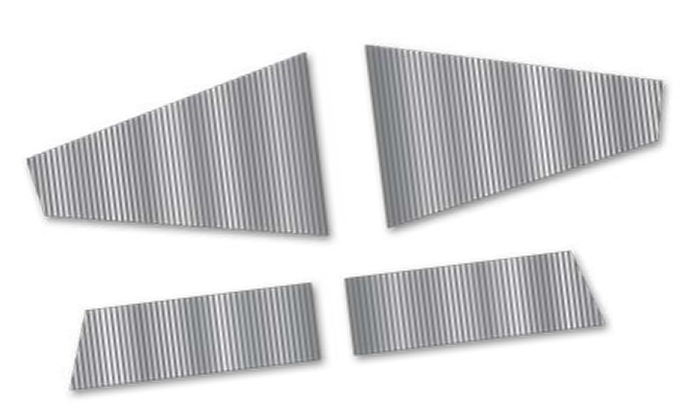 Seeburg Q100 en Q160 kast folies zijkanten (4 stuks)