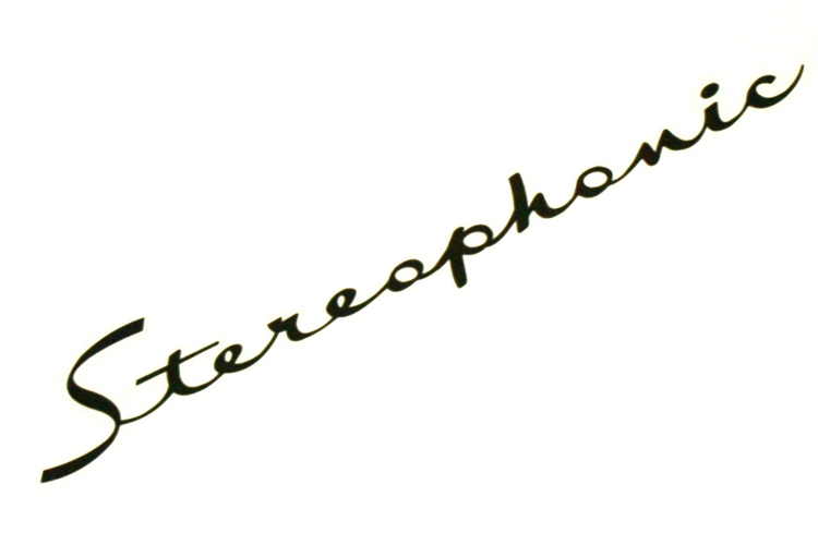 Rockola Tempo 1 stereophonic watertransfer voor ruit