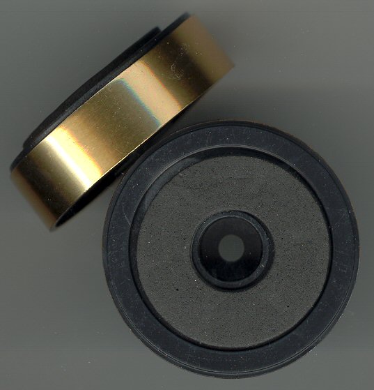 Voetje voor behuizing goud klein