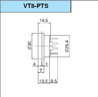 8 polige buisvoet Belton PCB 8 polige buisvoet Belton PCB