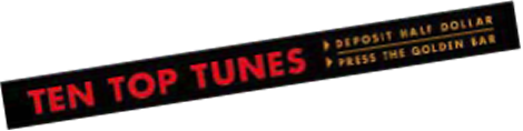 Wurlitzer 2700 top Ten Top Tunes insert