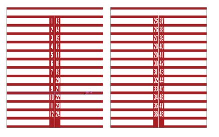 Wurlitzer 1650 titelkaarthouders stikkers