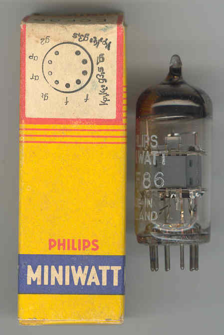 Paire De Tubes Philips EF86 NOS – Années 1960 (plaque En Maille)