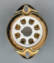 8 pin tube sockets gold plated