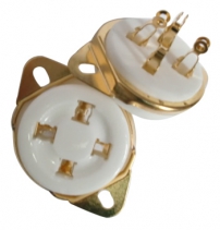 4 pens vergulde buisvoet