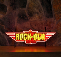 Rockola Neon mit Rückwand